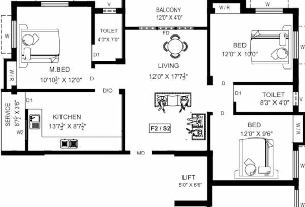  radha-flats Floor Plan Floor Plan