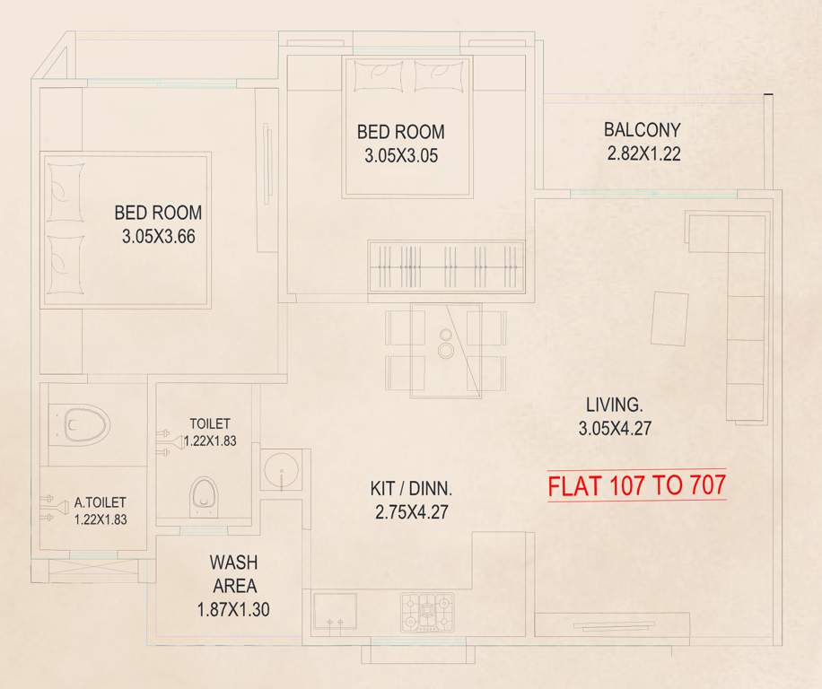 sunder one resi cum plaza Floor Plan Floor Plan
