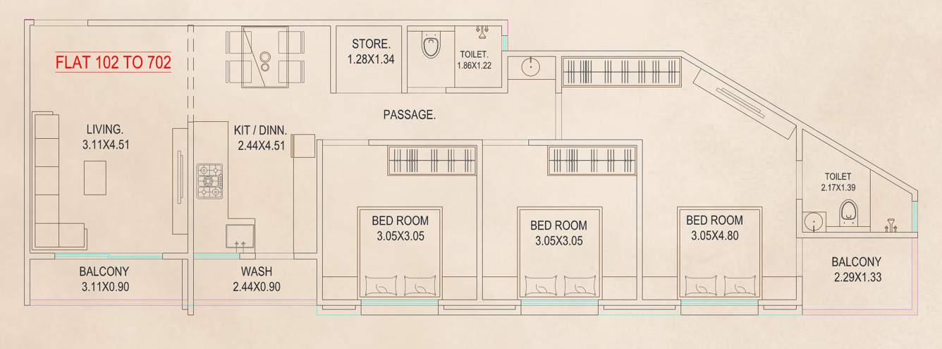 sunder one resi cum plaza Floor Plan Floor Plan