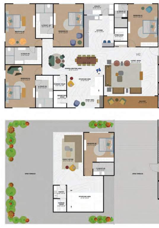  trionzza Floor Plan Penthouse Floor Plan