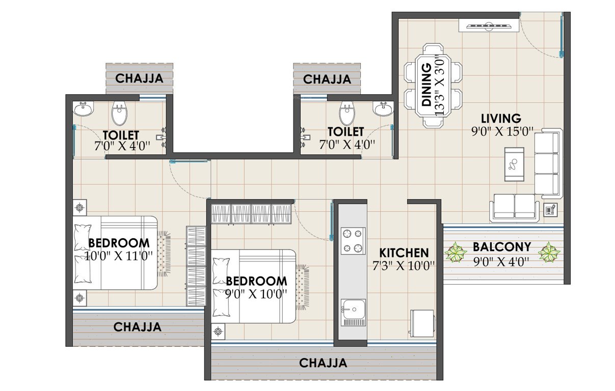 emerald pushpak nagar Floor Plan Floor Plan