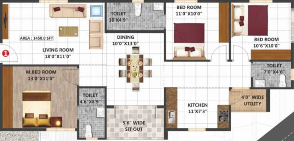  samruddhi-apartment Floor Plan Floor Plan