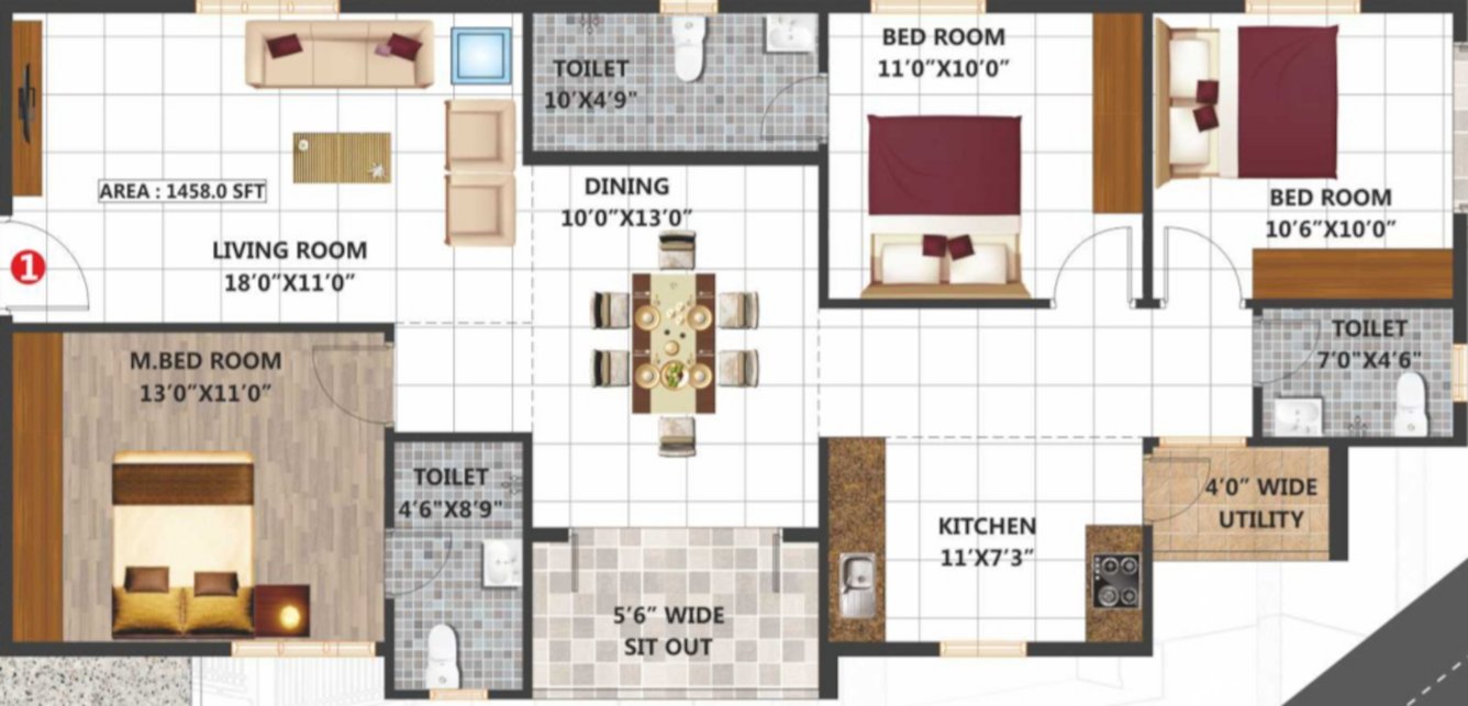  samruddhi apartment Floor Plan Floor Plan