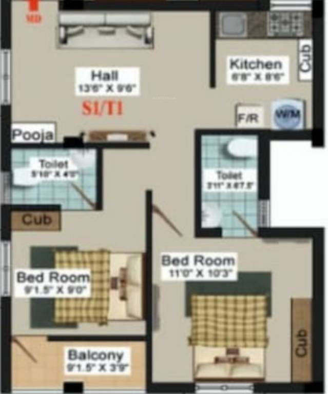  sundara flats Floor Plan Floor Plan