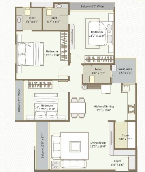  triveni-heights Floor Plan Floor Plan