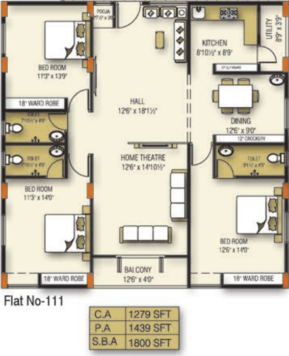  nest serene Floor Plan Floor Plan