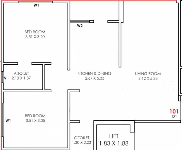  shivanjani-residency Floor Plan Floor Plan