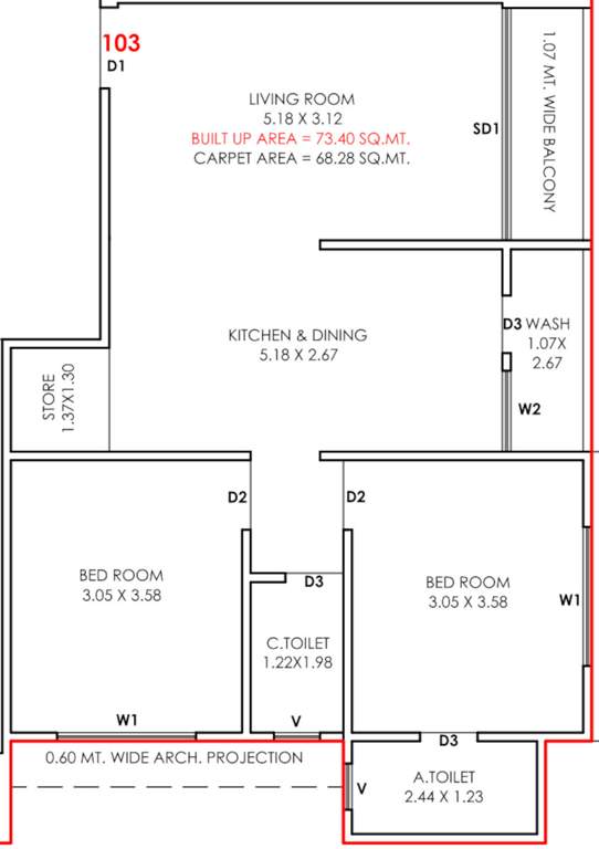 shivanjani residency Floor Plan Floor Plan