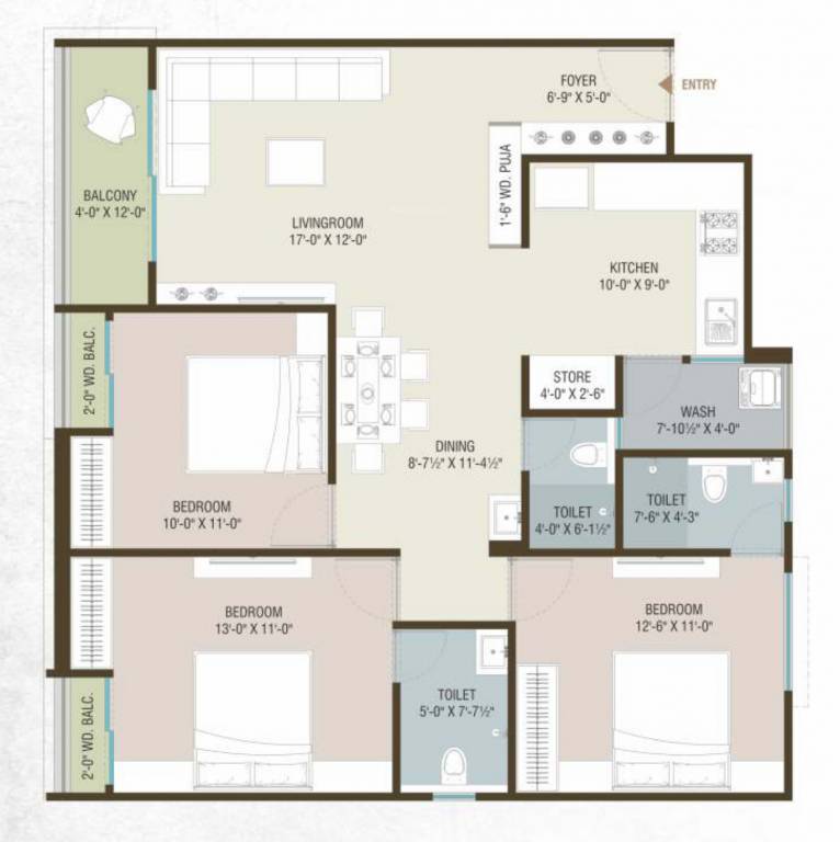 aarya bliss Floor Plan Floor Plan