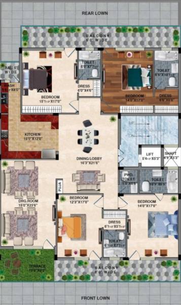  swastik-high-end-460sq-yd Floor Plan Floor Plan