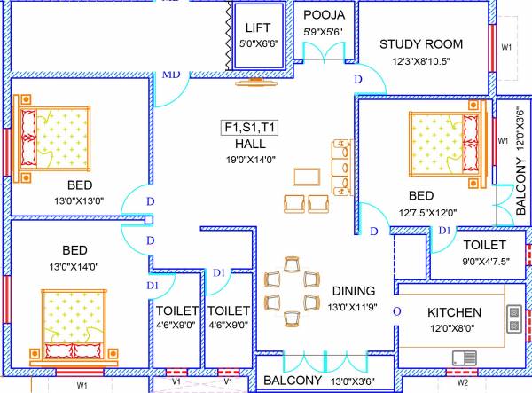  vishwakarma Floor Plan Floor Plan