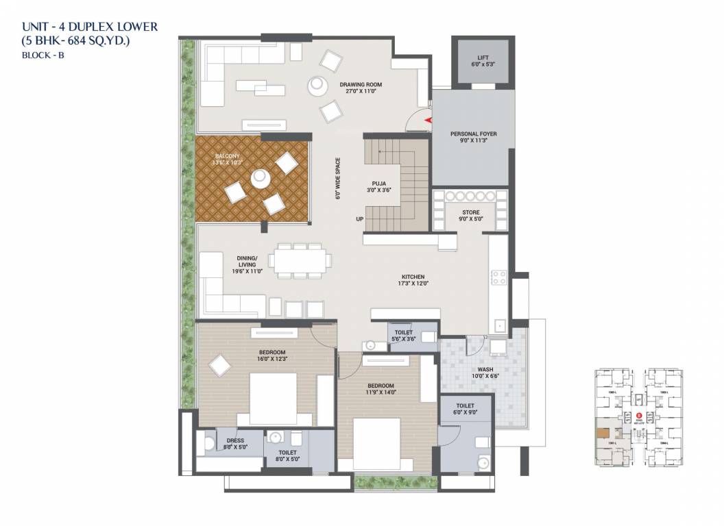 panache Floor Plan Lower Level Duplex Plan
