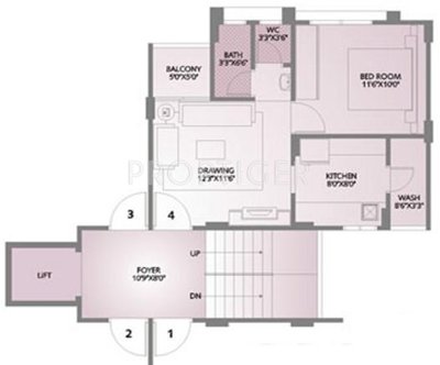 Dharmadev Swaminarayan Castle 2 (1BHK+1T (648 sq ft) 648 sq ft)