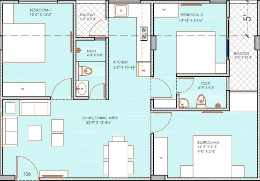  pashrvnath 4 Floor Plan Floor Plan