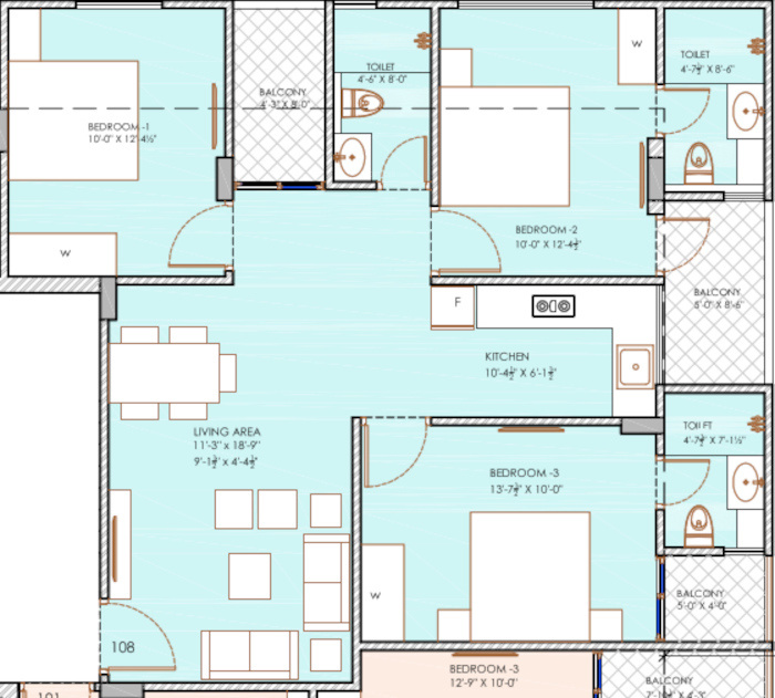  pashrvnath 4 Floor Plan Floor Plan