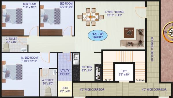  sunshine-residency Floor Plan Floor Plan