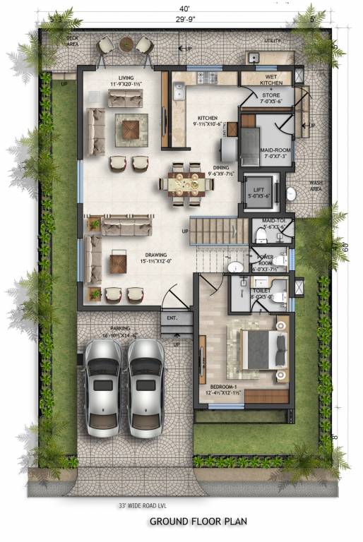  e infra la casa Floor Plan Ground Floor Plan