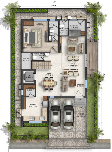  e infra la casa Floor Plan Ground Floor Plan