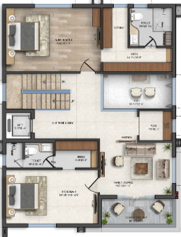  e infra la casa Floor Plan First Floor Plan