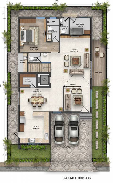  e infra la casa Floor Plan Ground Floor Plan