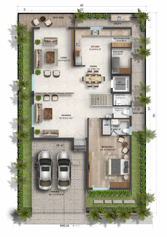  e infra la casa Floor Plan Ground Floor Plan