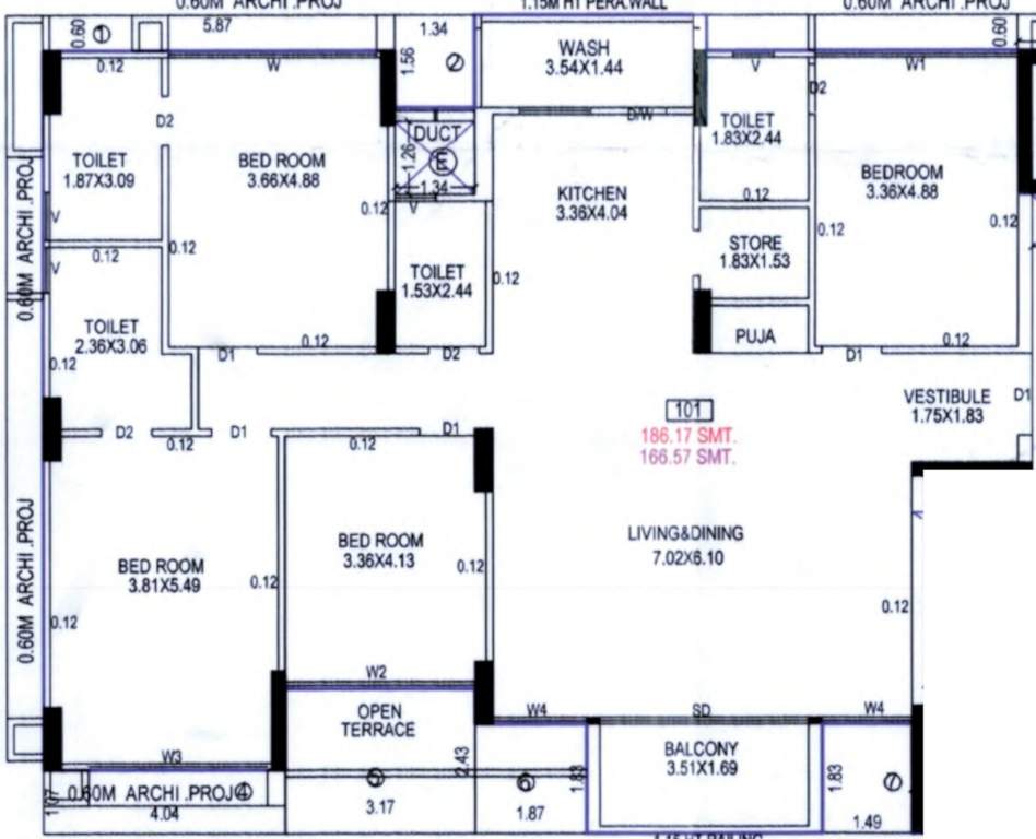  vivanta living block f Floor Plan Floor Plan