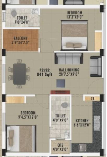  chitra-flats Floor Plan Floor Plan