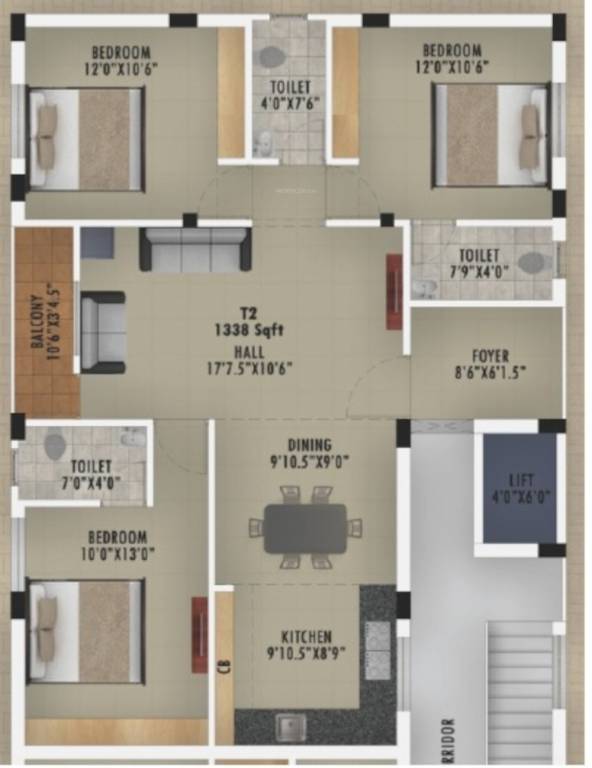Floor Plan chitra flats Floor Plan Floor Plan