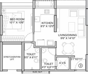  forty-three-east Floor Plan Floor Plan