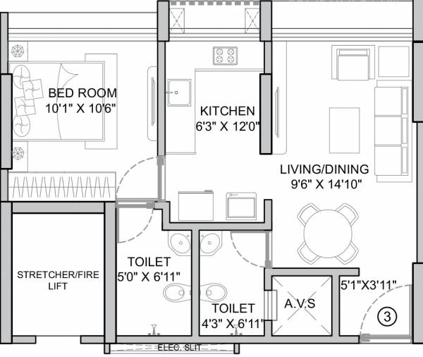  forty-three-east Floor Plan Floor Plan