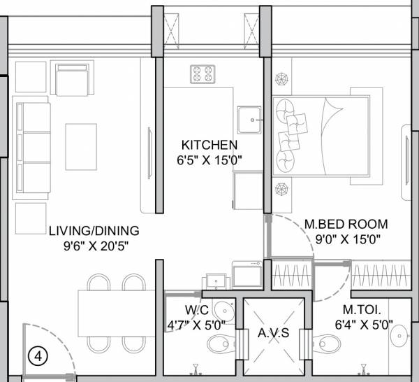  forty-three-east Floor Plan Floor Plan