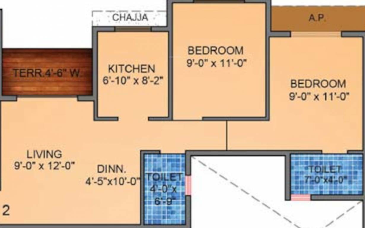 Floor Plan vedant millenia happiness phase ii wing c Floor Plan Floor Plan