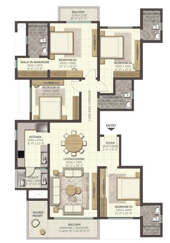  brooklyn-towers-town-park-phase-3-w5 Floor Plan Floor Plan