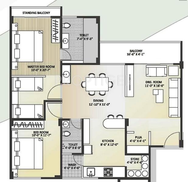 Mahidhar Shreedhar Century (3BHK+2T (1,755 sq ft) 1755 sq ft) Mahidhar Shreedhar Century (3BHK+2T (1,755 sq ft) 1755 sq ft)