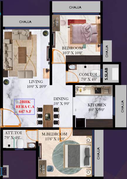  komal kounteya chsl Floor Plan Floor Plan