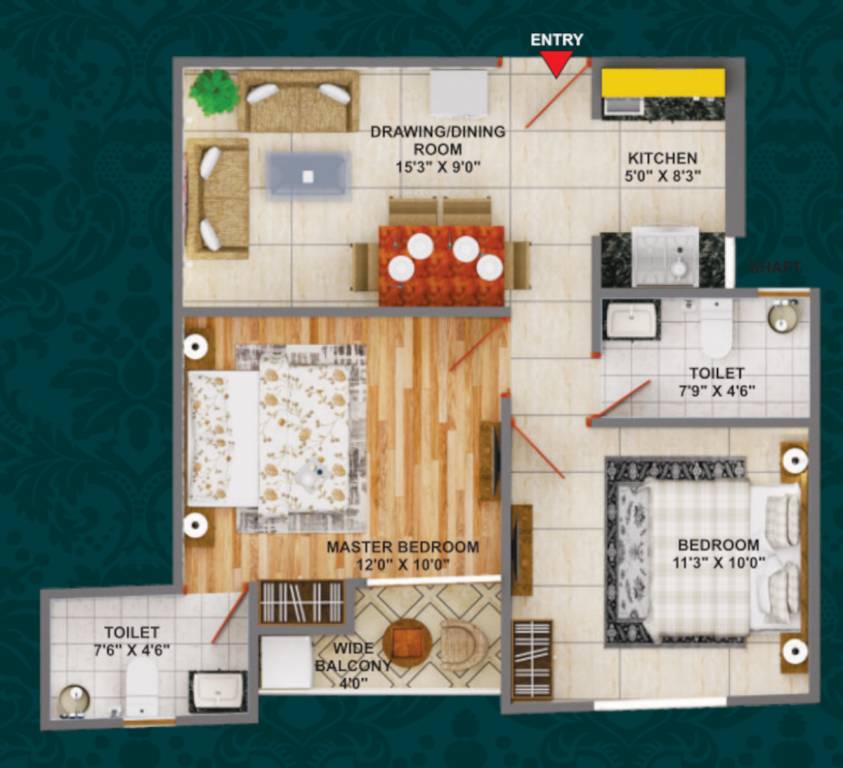  residency Floor Plan Floor Plan