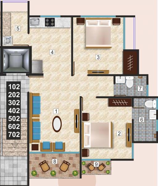  nandanvan-residency Floor Plan Floor Plan