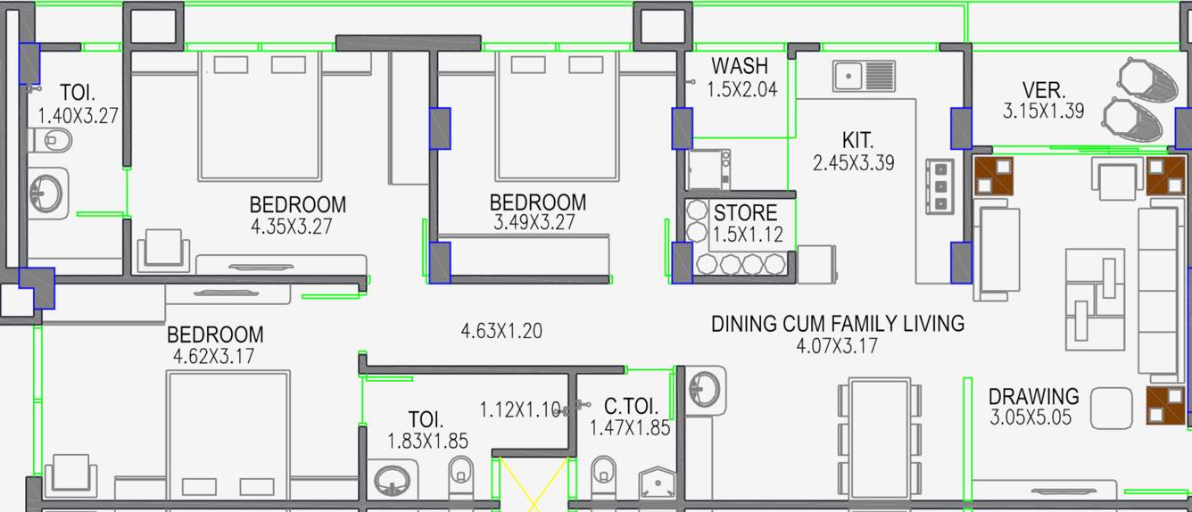  kesariyaji flats Floor Plan Floor Plan