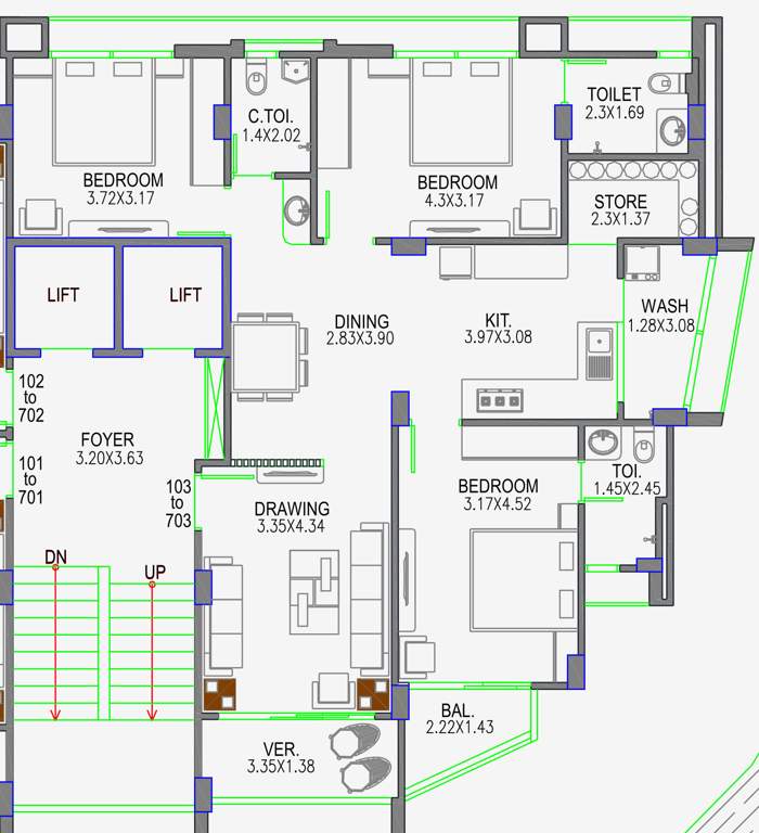  kesariyaji flats Floor Plan Floor Plan
