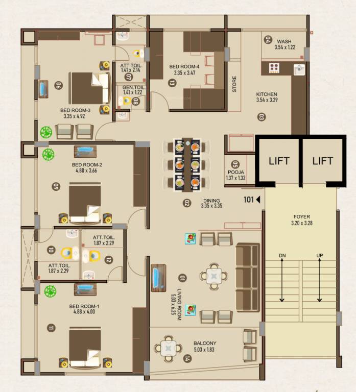  ashwamegh paradise Floor Plan Floor Plan