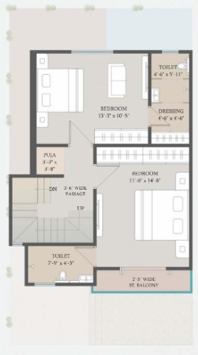  shivam-villa Floor Plan First Floor Plan