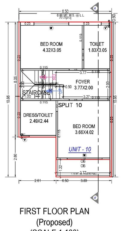  neelkanth villa Floor Plan First Floor Plan