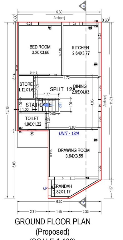  neelkanth villa Floor Plan Ground Floor Plan