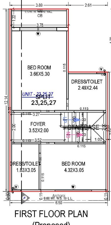  neelkanth villa Floor Plan First Floor Plan