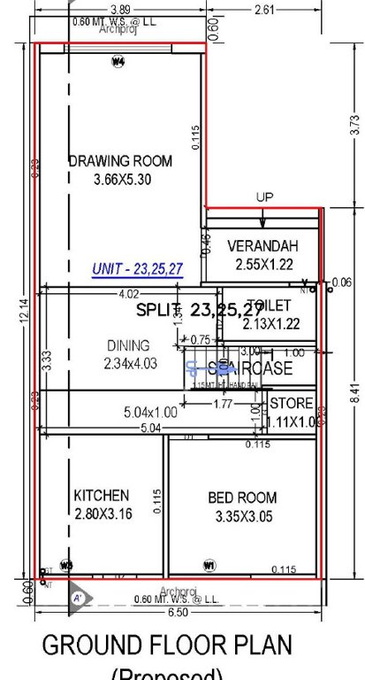  neelkanth villa Floor Plan Ground Floor Plan