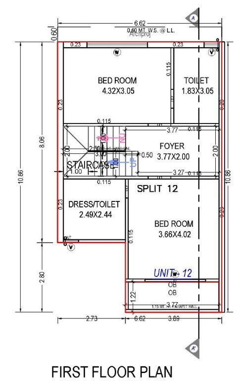  neelkanth villa Floor Plan First Floor Plan