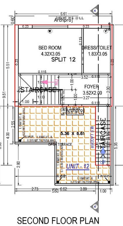  neelkanth villa Floor Plan Second Floor Plan