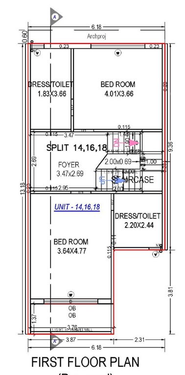  neelkanth villa Floor Plan First Floor Plan