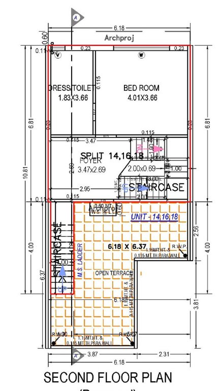  neelkanth villa Floor Plan Second Floor Plan
