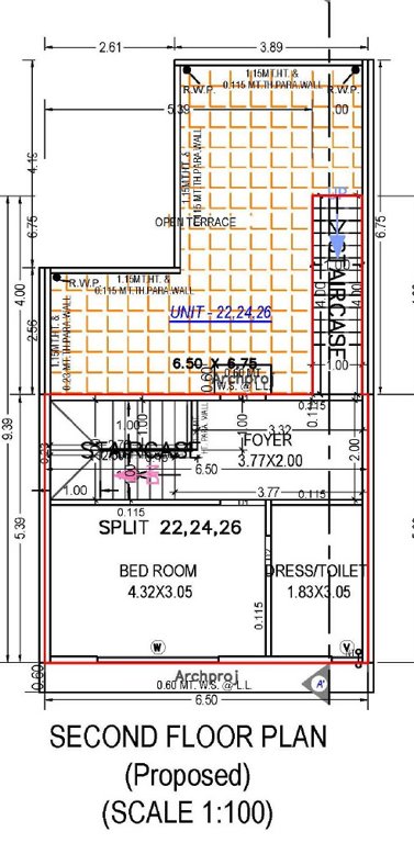  neelkanth villa Floor Plan Second Floor Plan